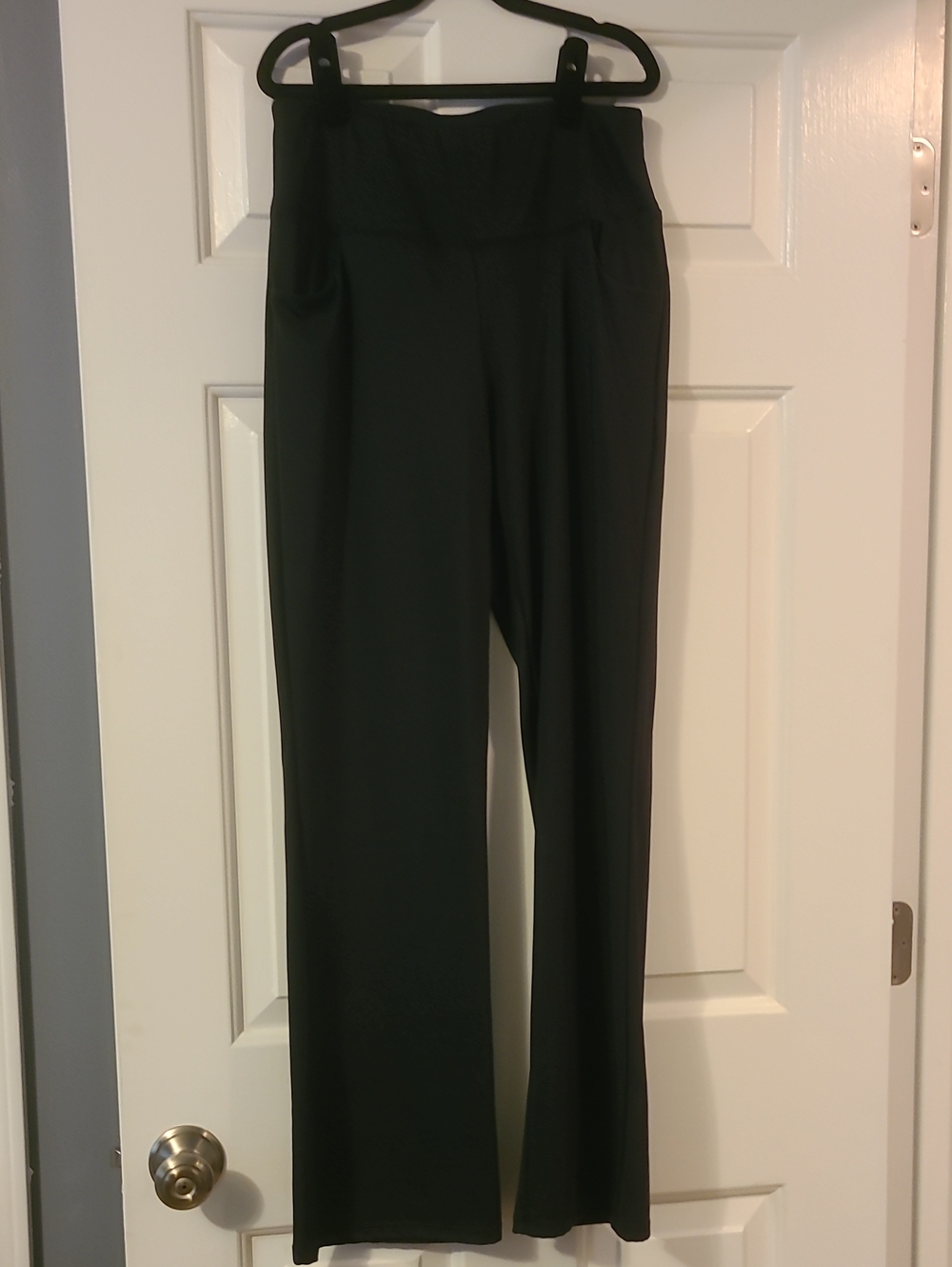 Yoga Fitness Women's Black Wide Leg Yoga Pants Size M